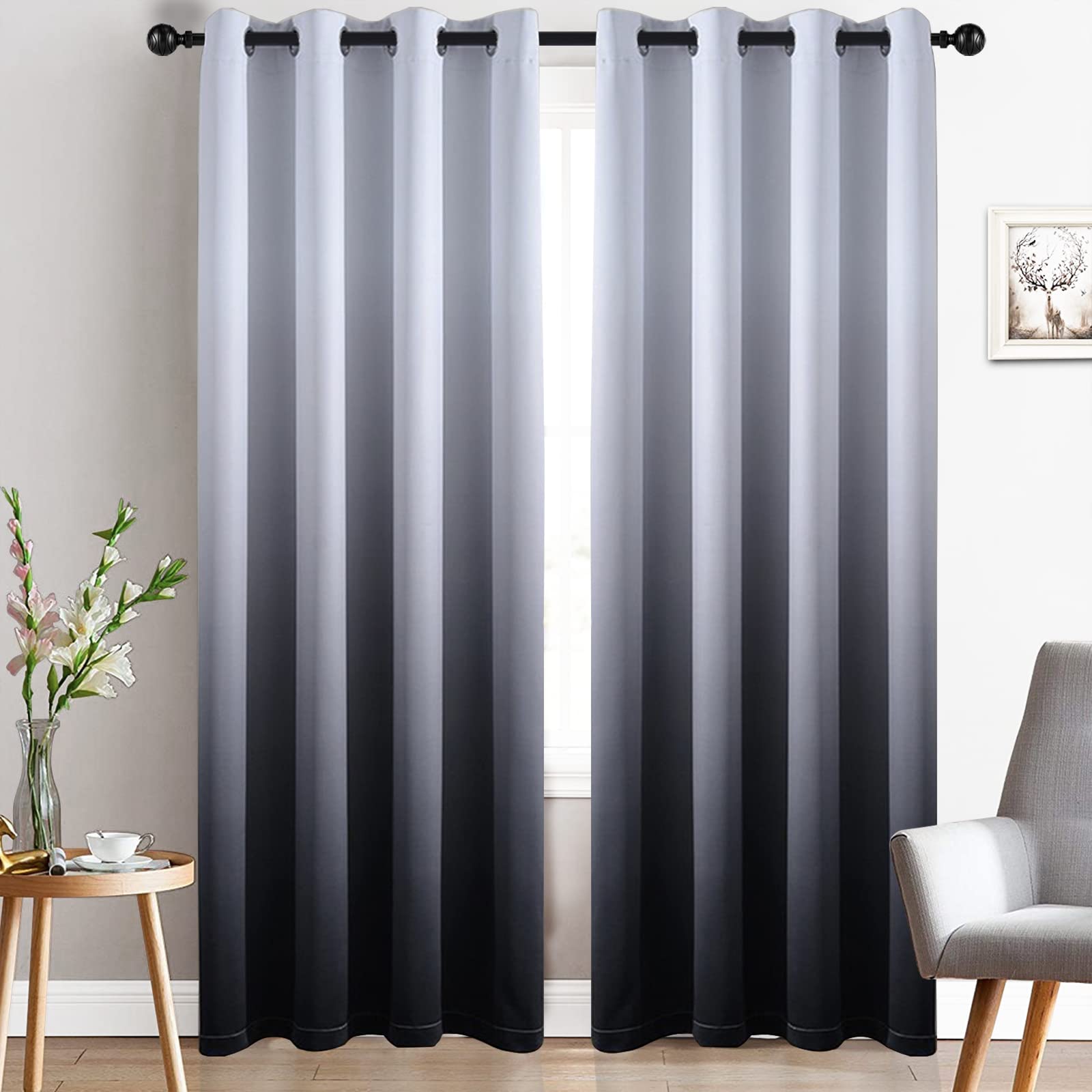 Blackout curtains for living room