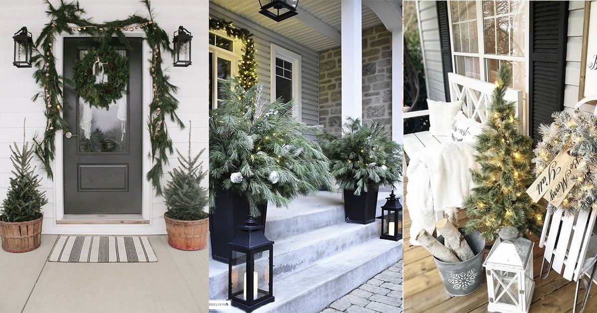 How To Decorate A Winter Front Porch